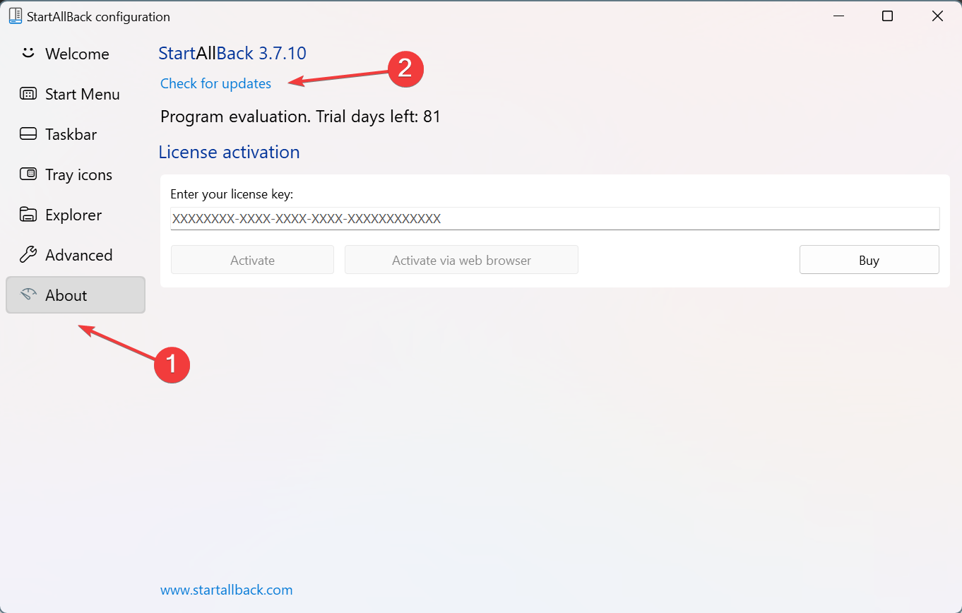 update to fix startallback keeps crashing
