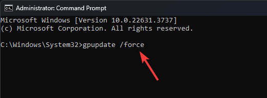 gpupdate foce - gpedit.msc
