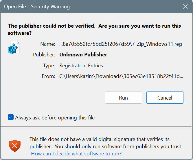 run script