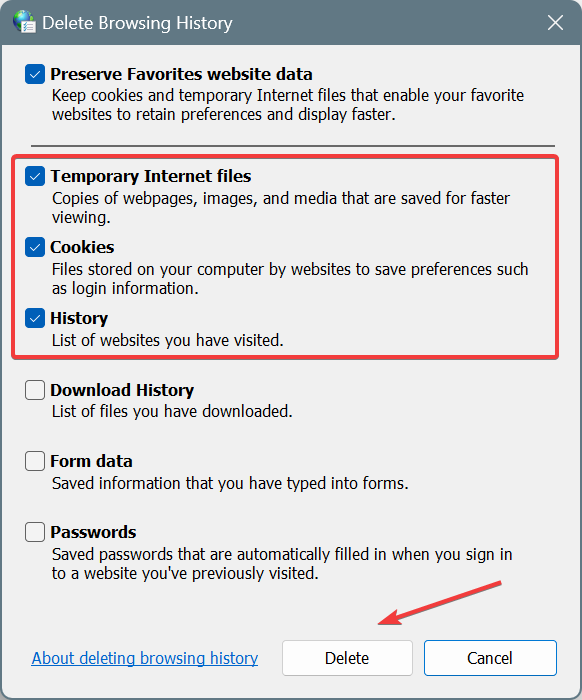 delete to fix bing desktop background not changing