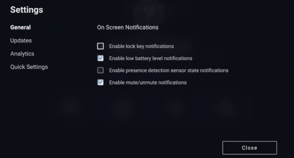 caps lock notifications