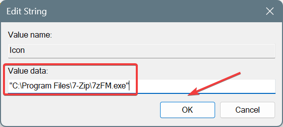 include path to add 7zip windows 11 context menu
