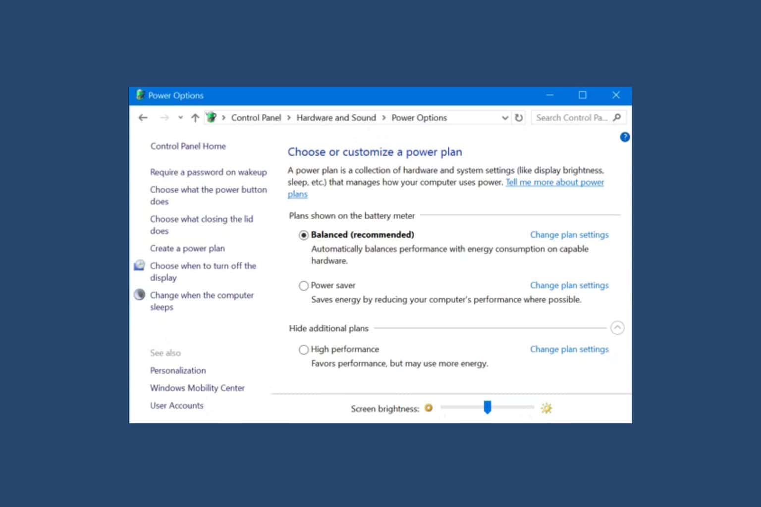 How to adjust screen brightness on Windows 7