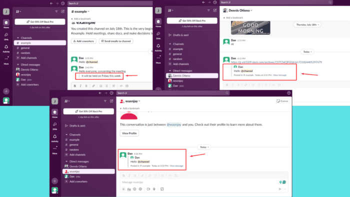 Slack Quote Message