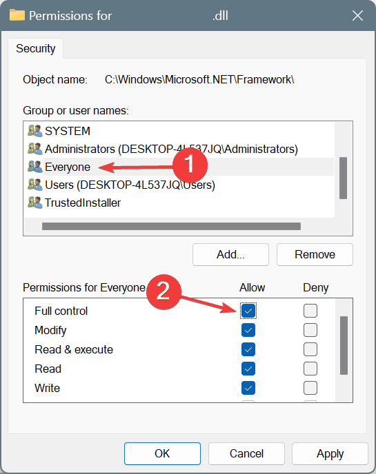 full control to fix app_global.asax.dll - 'access is denied