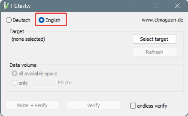 set english