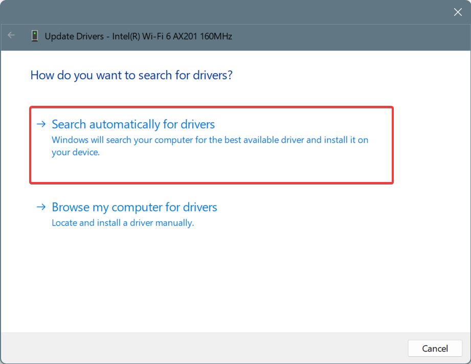 network driver update