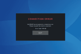fix van 68 valorant error