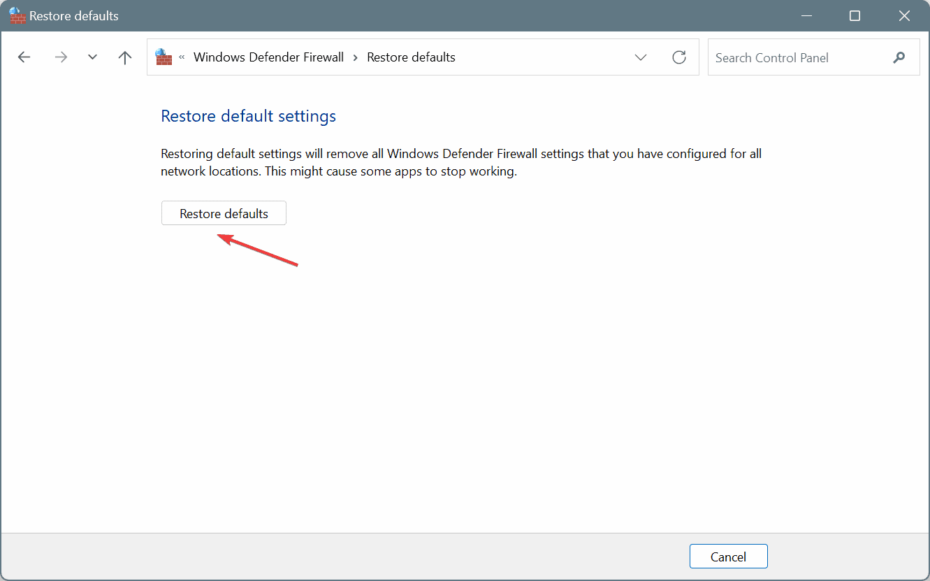 restore defaults to fix ea error code ec 10000