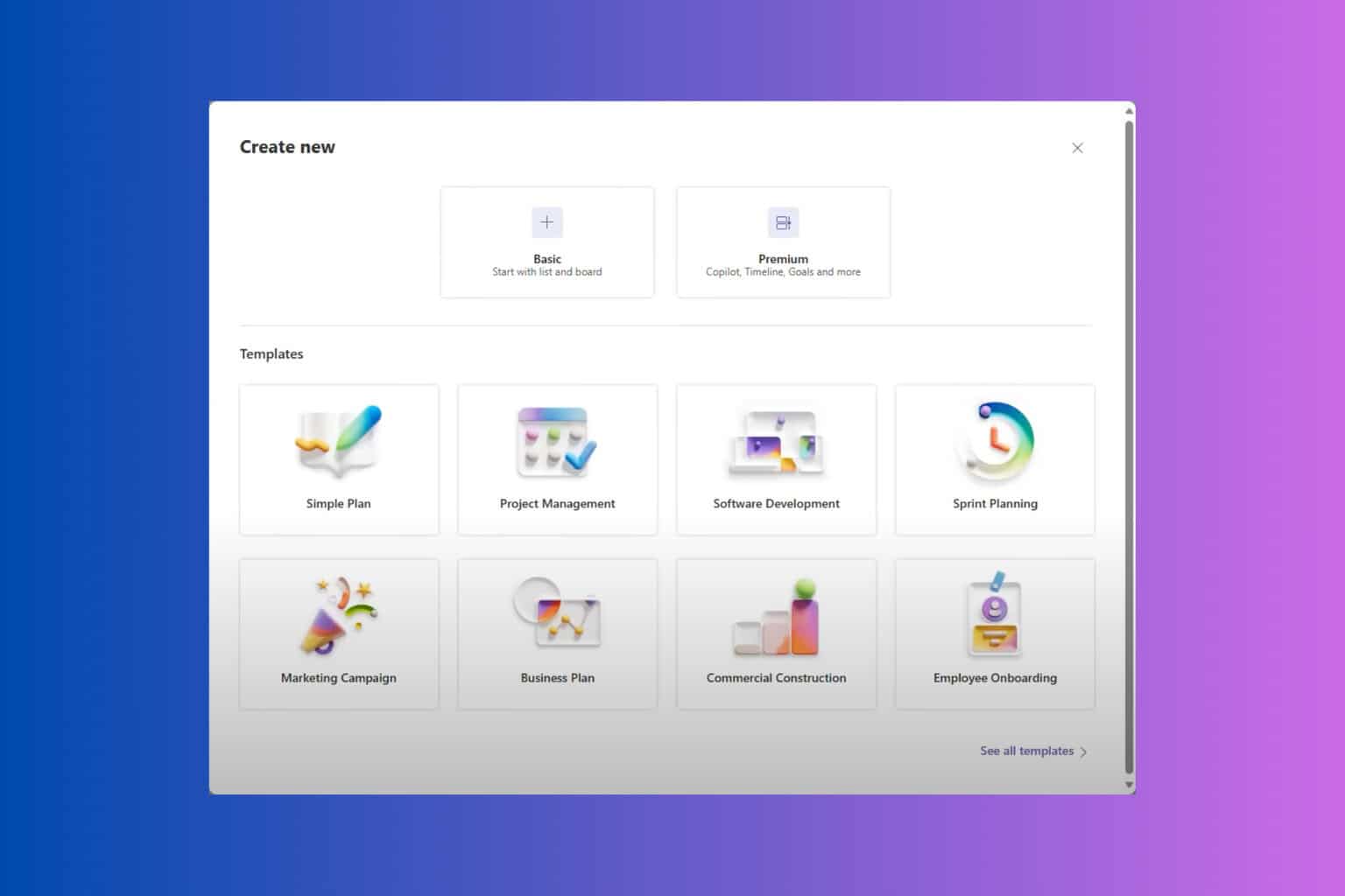 How to use Microsoft Planner Templates