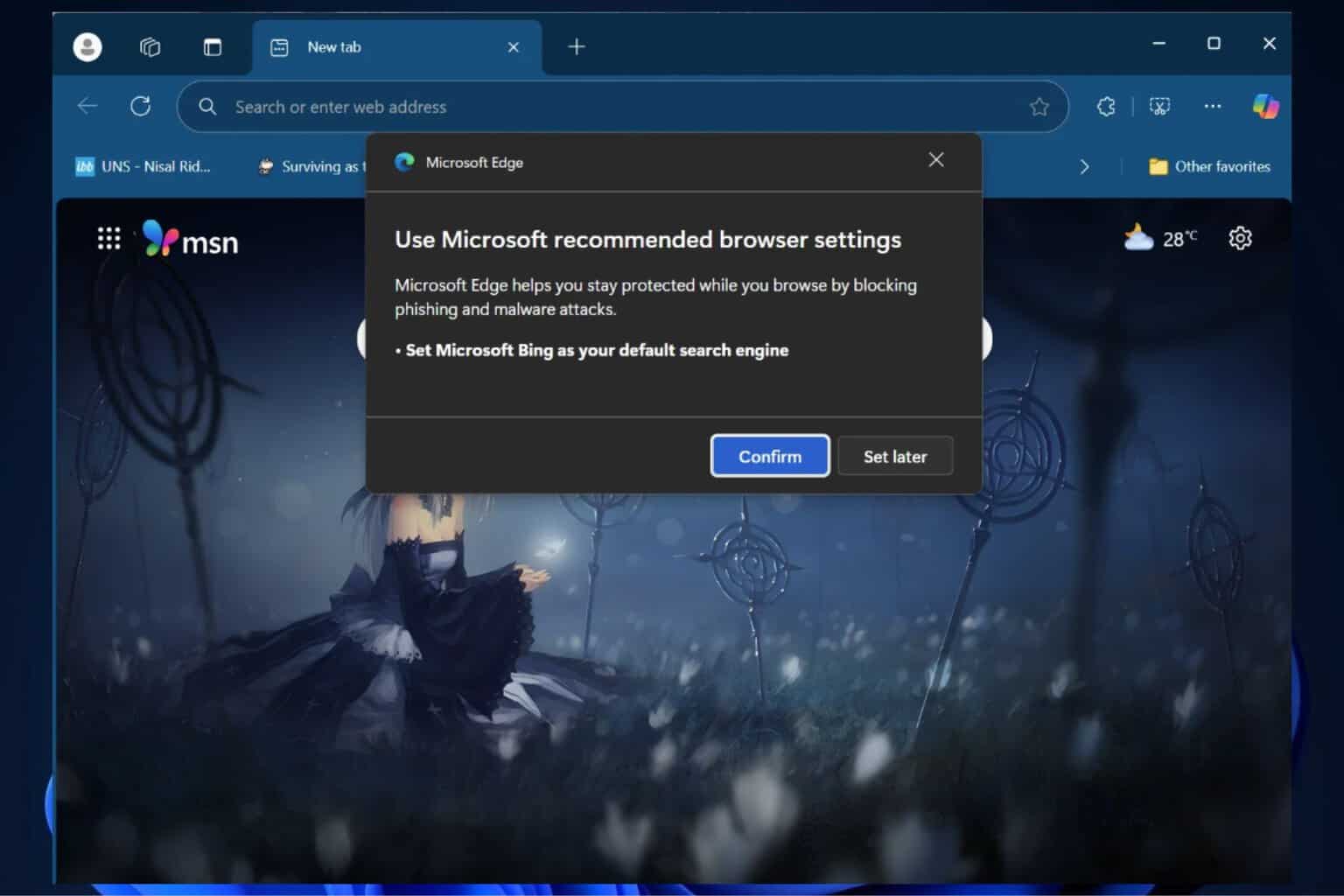 Microsoft Edge is becoming more and more pushing with its ads, according to users