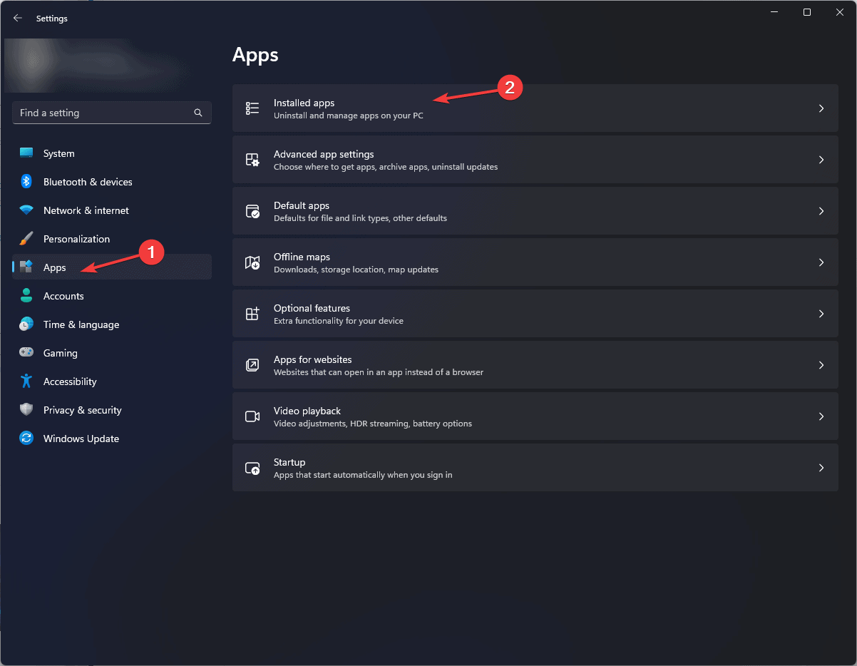 apps- installed apps