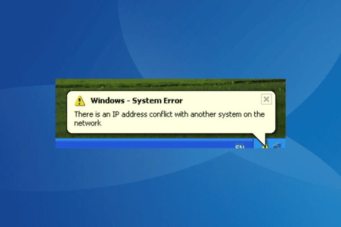 ERROR_IP_ADDRESS_CONFLICT1