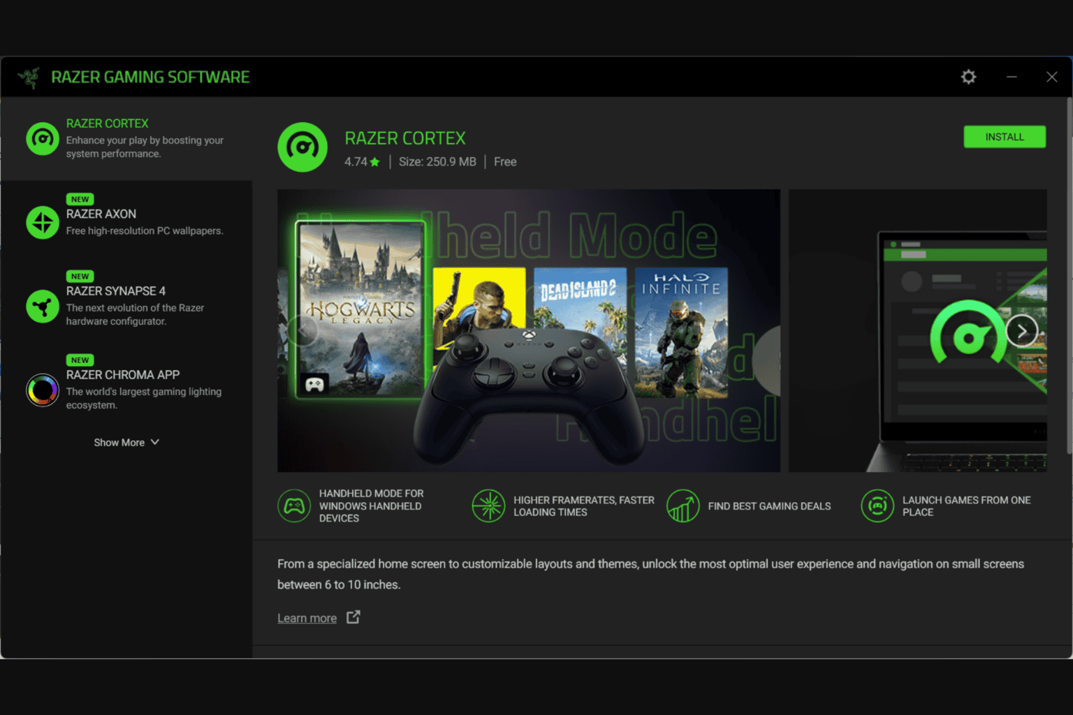 How to download Razer Cortex