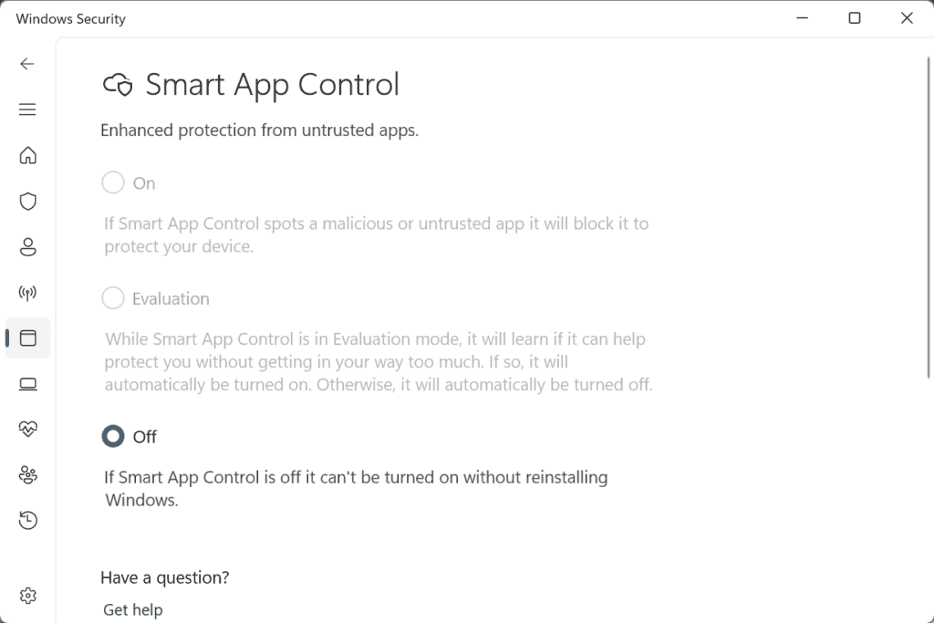 smart app control