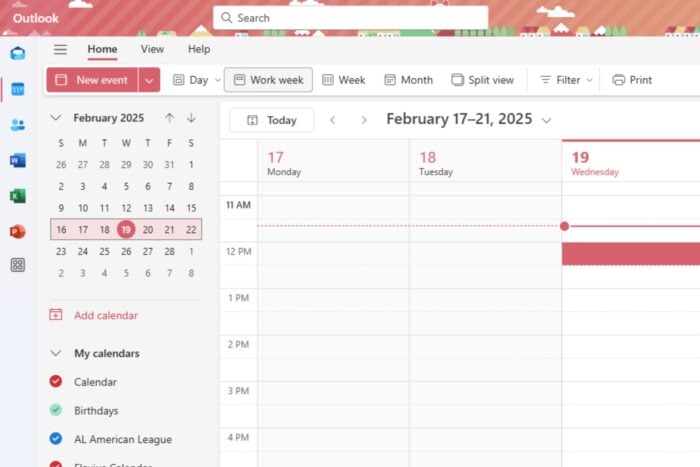 Outlook assist time suggestions