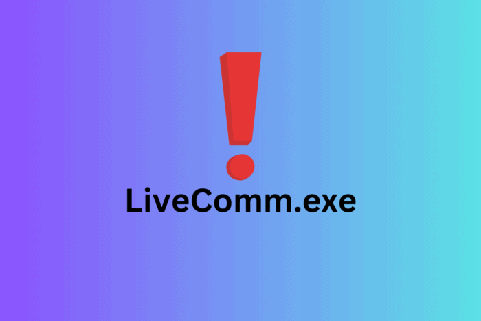 What is LiveComm.exe. Is it safe?