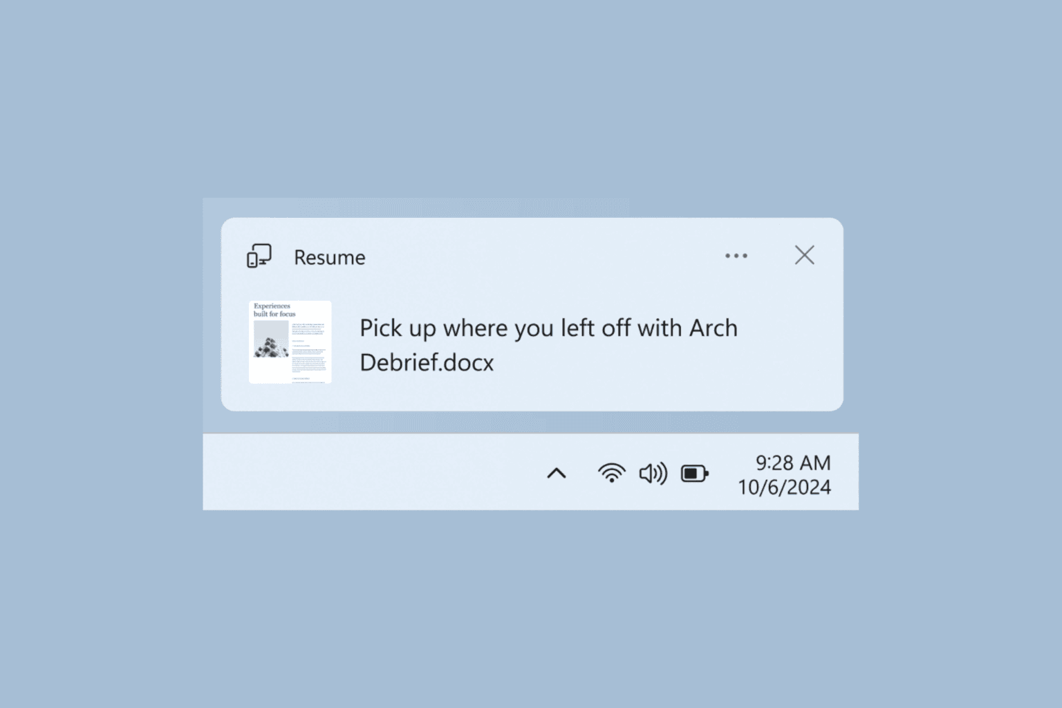 You can continue working on your documents on your phone on your PC