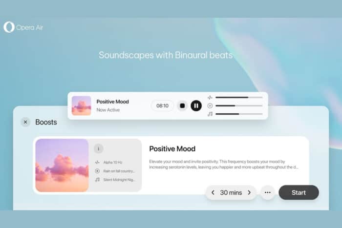 Opera launched Opera Air the mindfulness browser