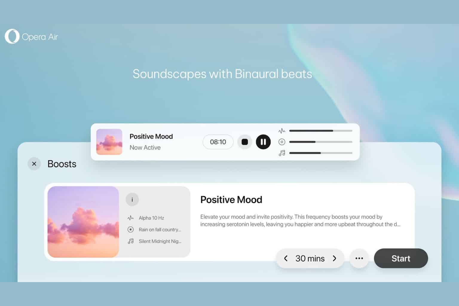 Opera launched Opera Air the mindfulness browser