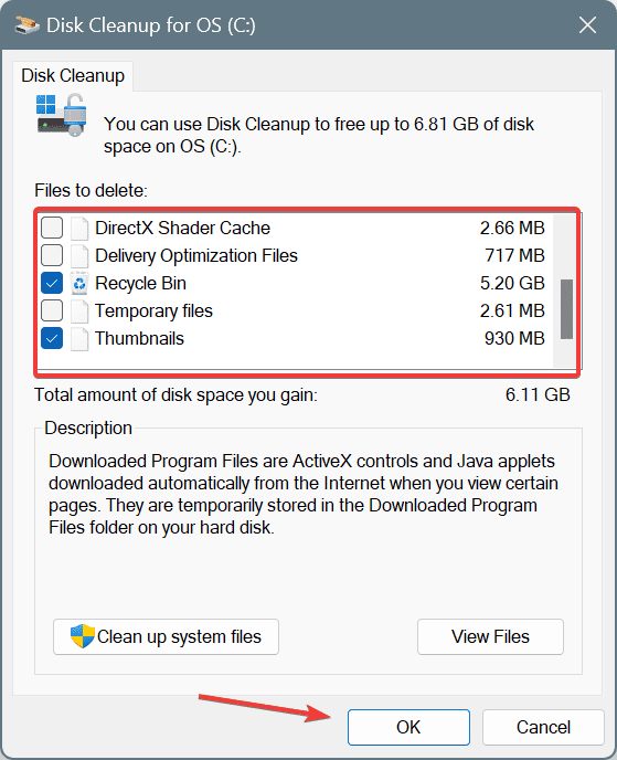 disk cleanup to fix ERROR_FILE_SYSTEM_LIMITATION