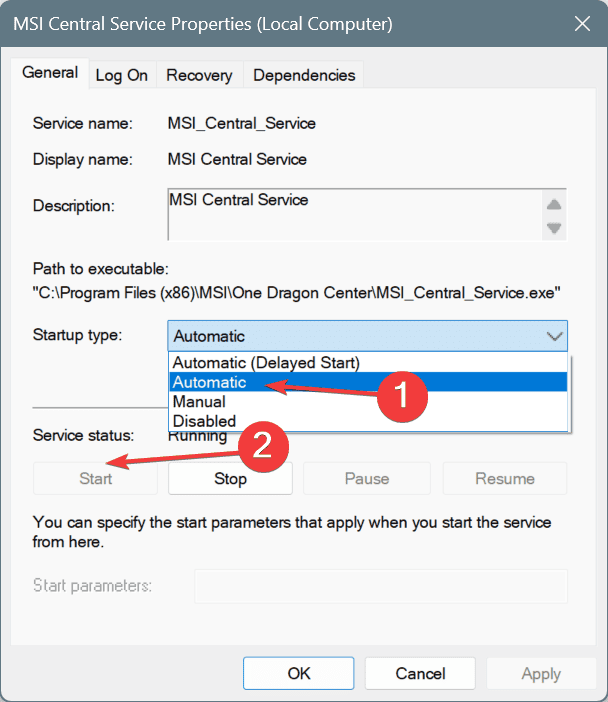 run service to fix msi dragon center please wait patiently for load modules