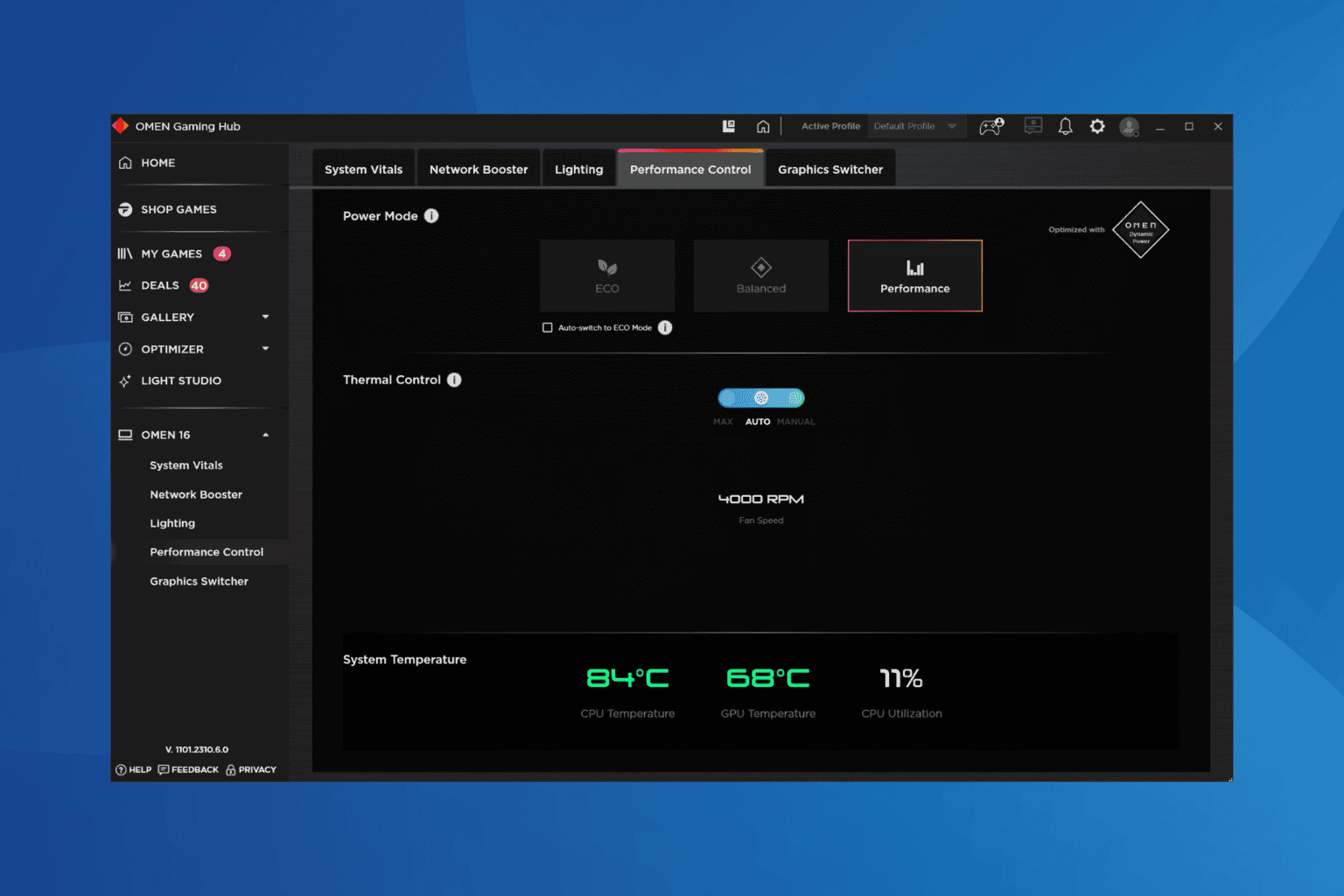 omen gaming hub lagging