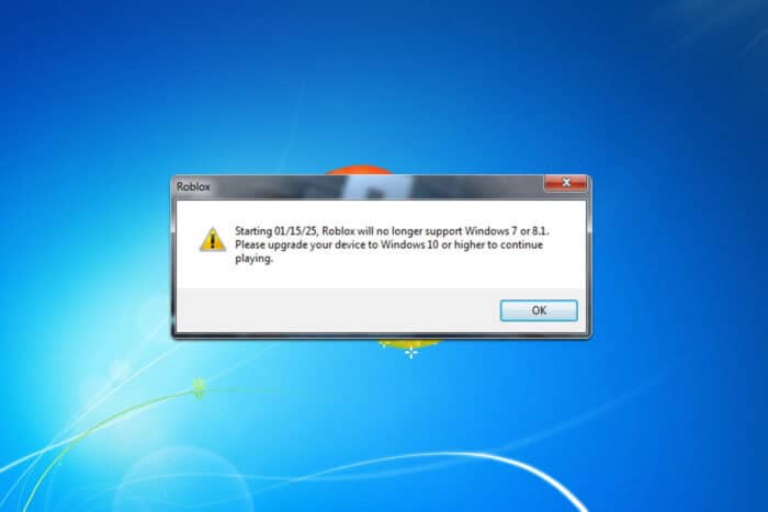 roblox windows 7 not working