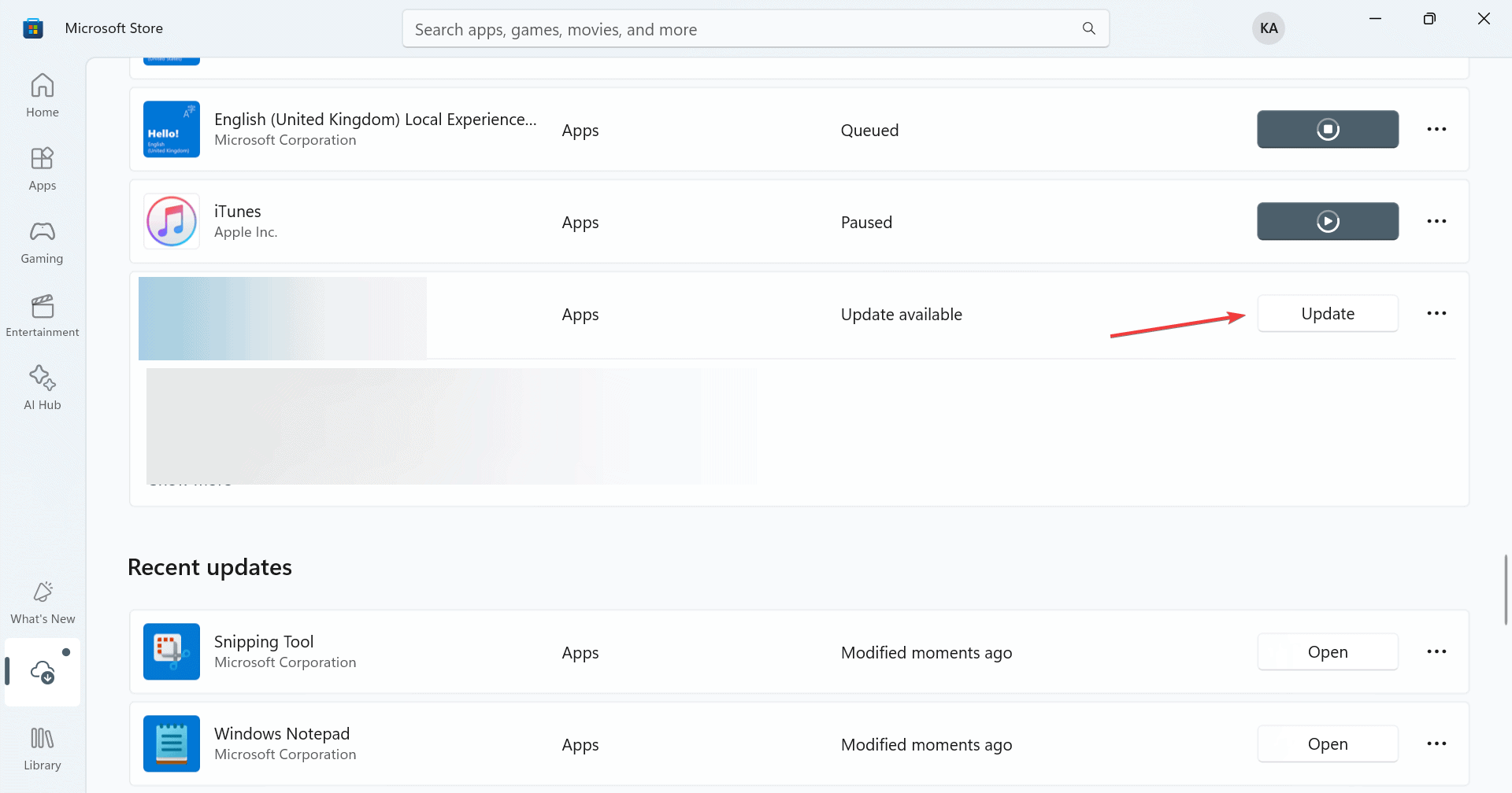 update to fix omen gaming hub not showing cpu temp