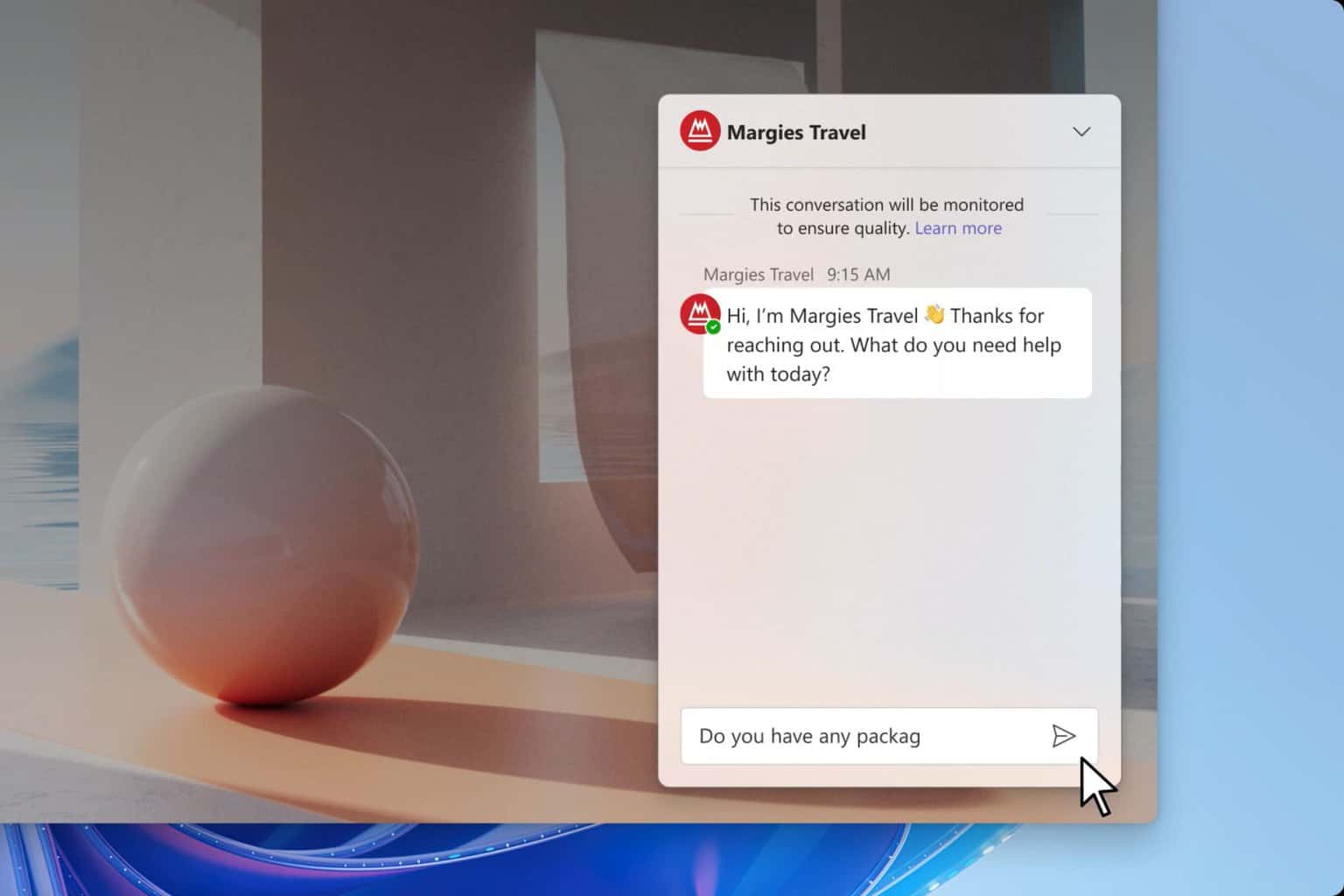 microsoft teams live chat