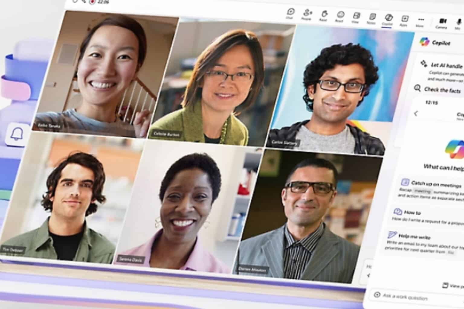 Microsoft Teams control slides