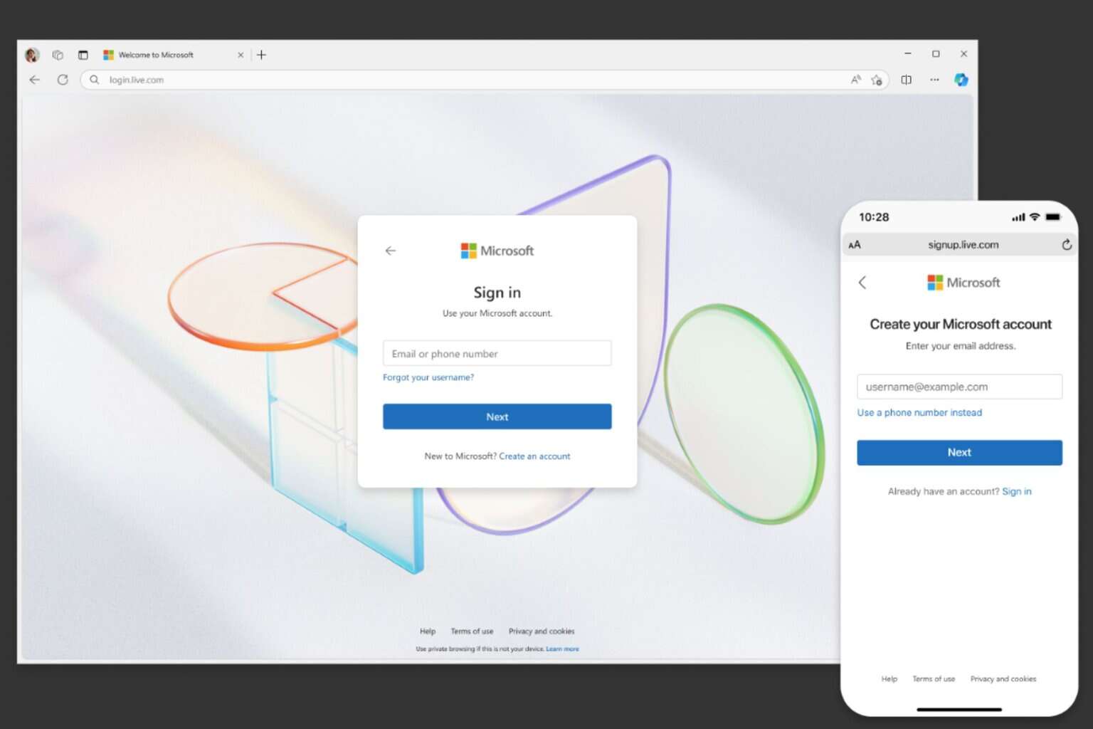 Microsoft sign-in