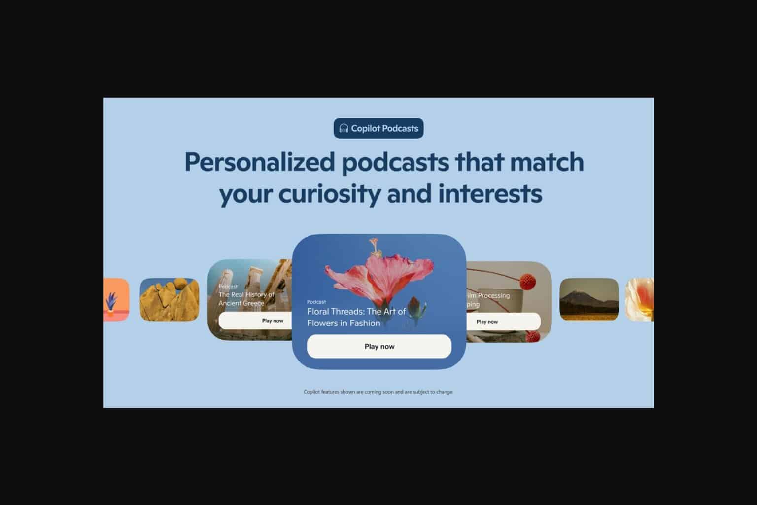 Copilot podcasts