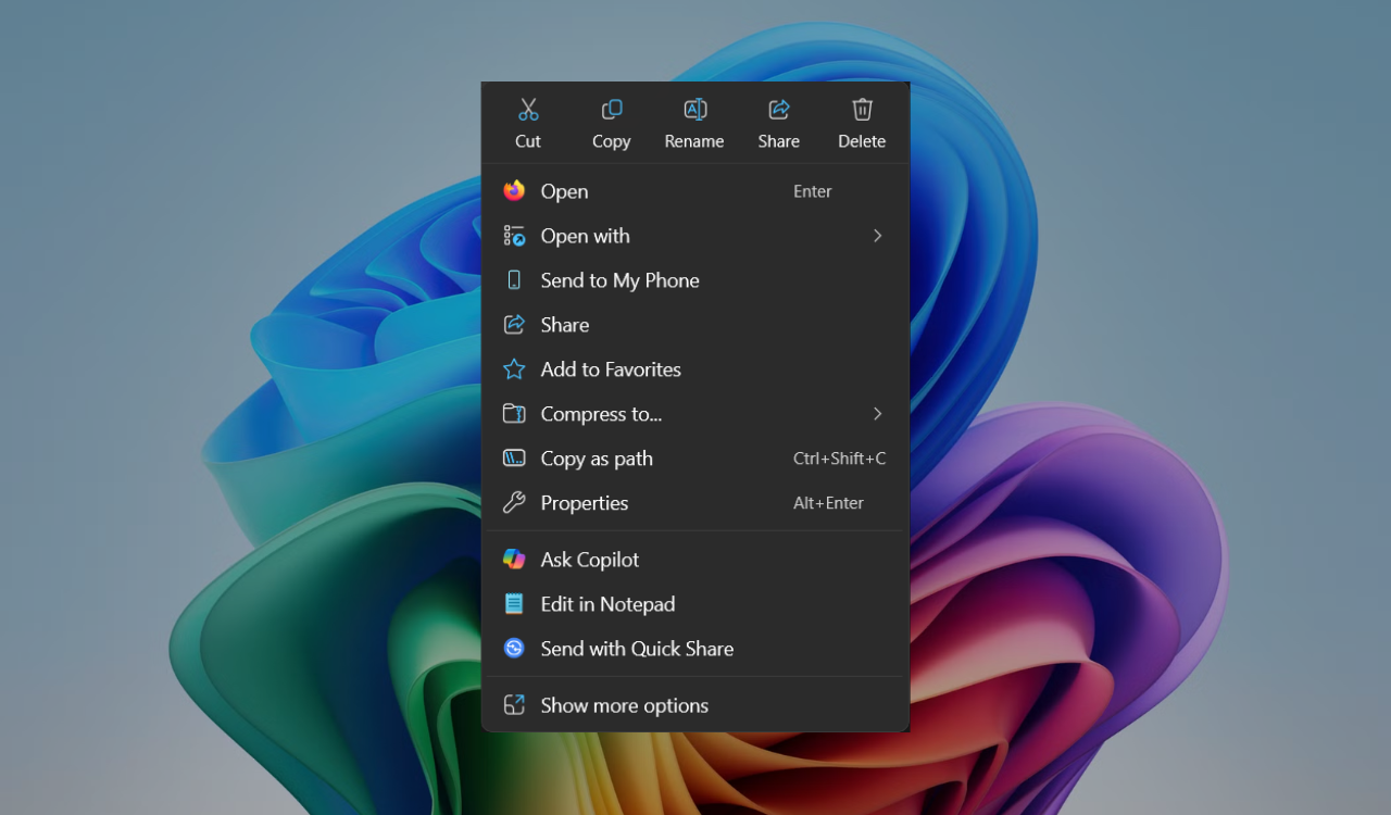 Windows 11 Context Menu Ask Copilot