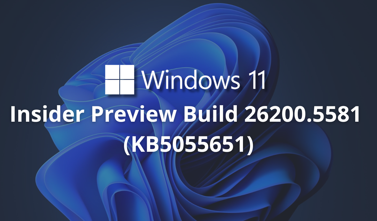 Windows 11 KB5055651 Dev
