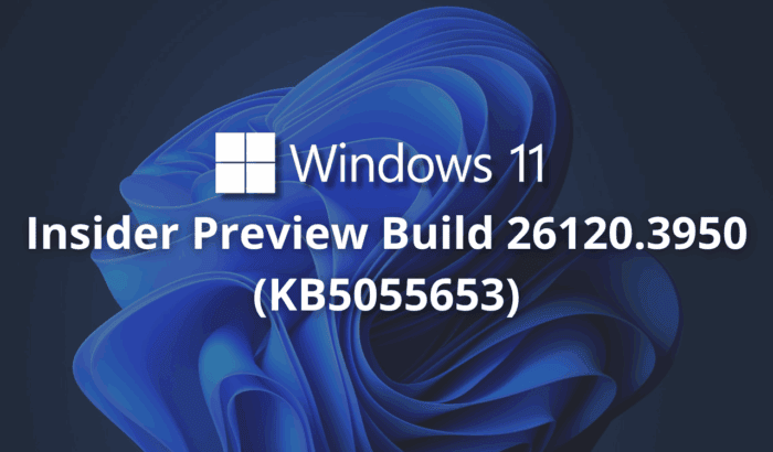 Windows 11 KB5055653 Beta