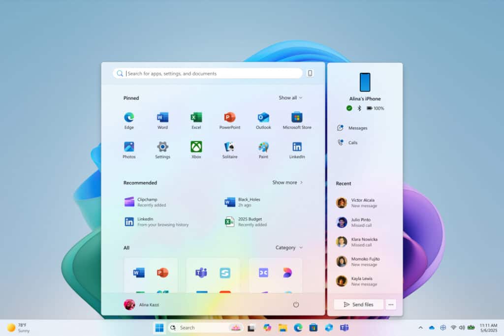 New Start Menu Windows 11
