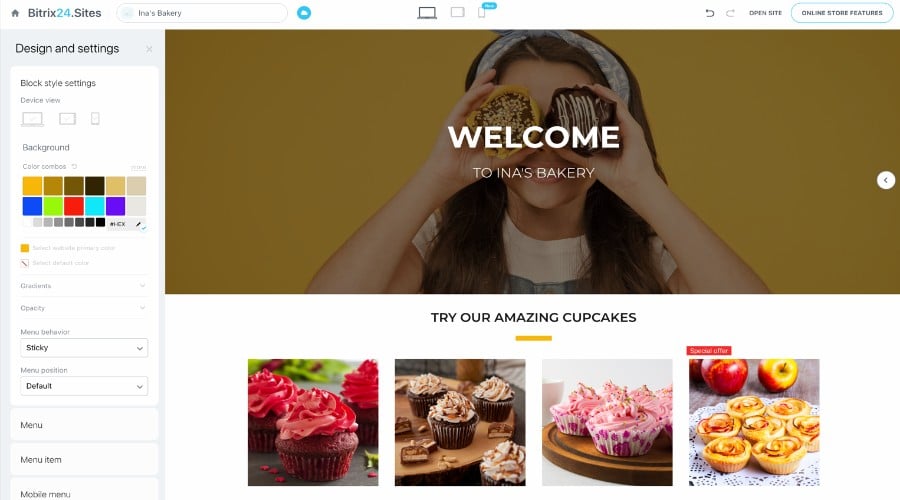 Bitrix24 Website and Store Builder