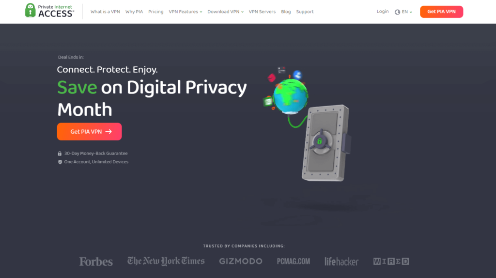 PIA homepage