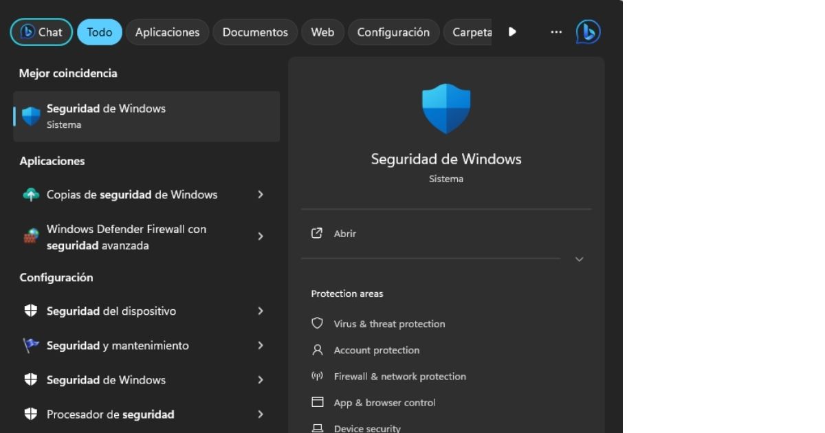 windows seguridad