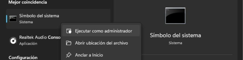 abrir simbolo de sistema