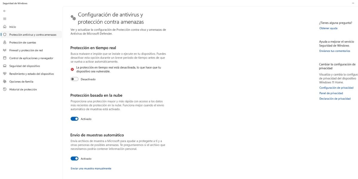 apaga el antivirus
