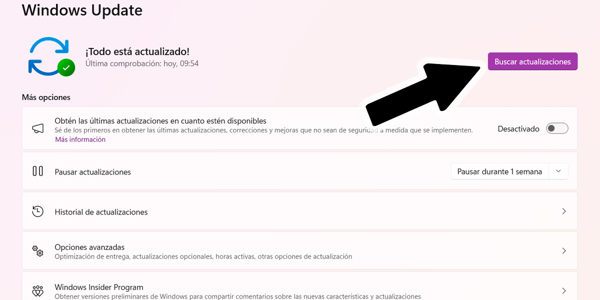 buscar actualizaciones
