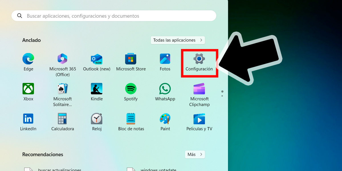 configuracion de windows