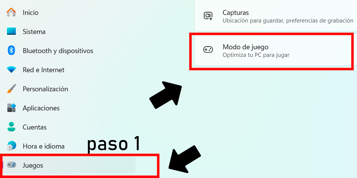desactivar modo juego