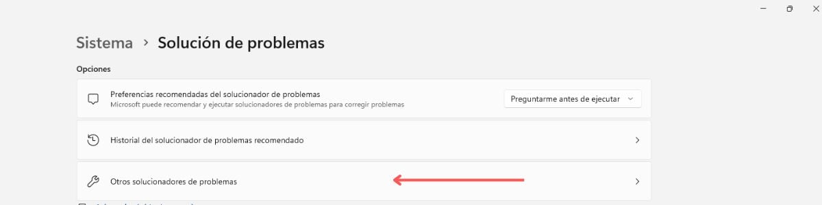 otras soluciones solucionador de problemas windows