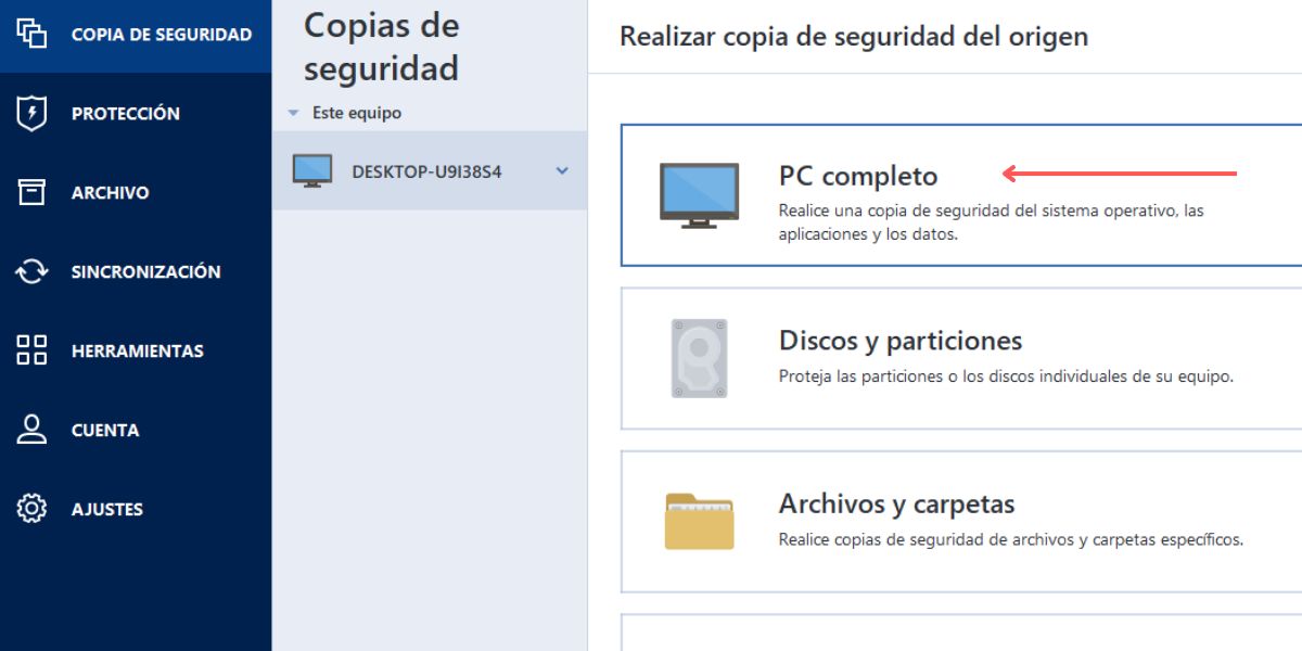 copiar pc completo