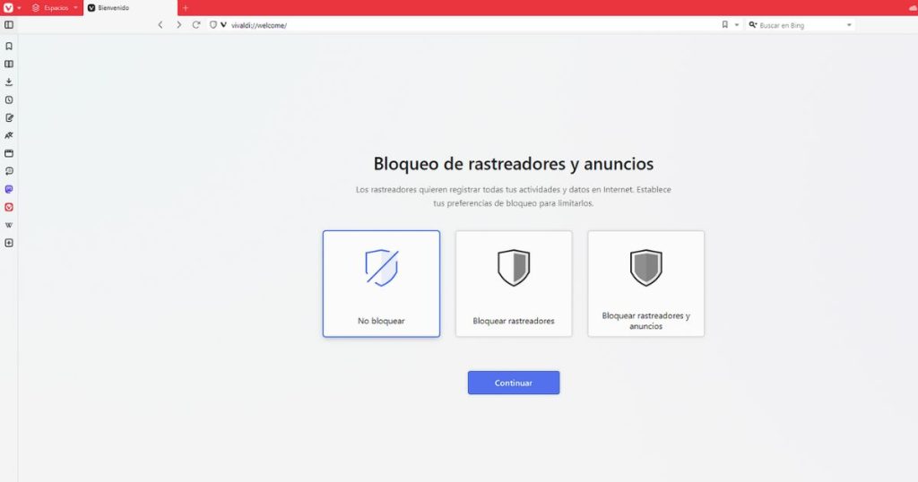 configuracion de vivaldi