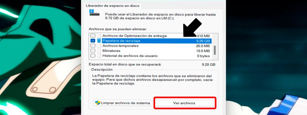 liberacion de archivos
